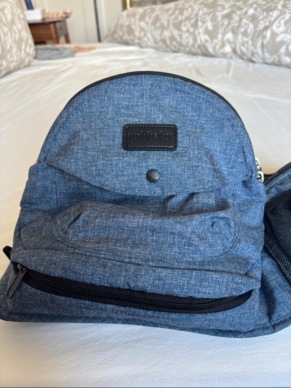 Like new Tushbaby denim carrier